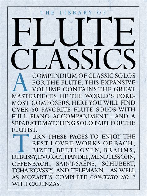 the library of flute classics Kindle Editon