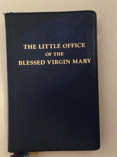 the little office of the blessed virgin mary english and latin edition Kindle Editon