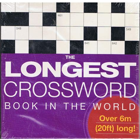 the longest crossword book in the world concertina books Doc