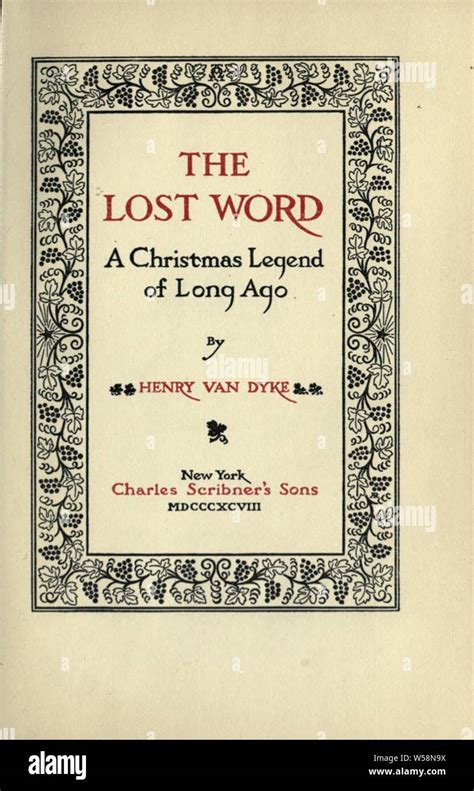 the lost word a christmas legend of long ago Epub