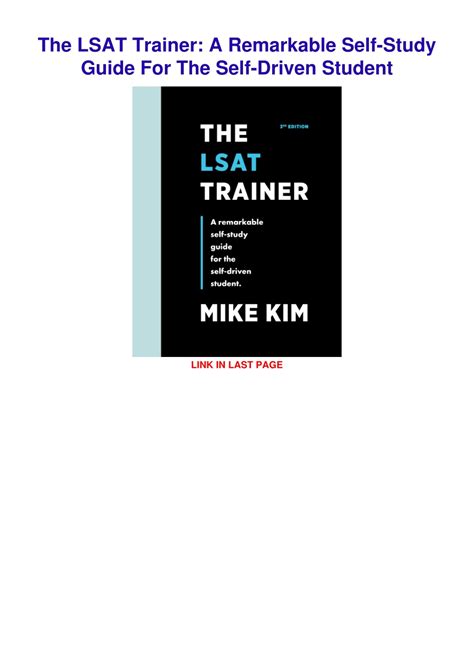 the lsat trainer remarkable self study Kindle Editon