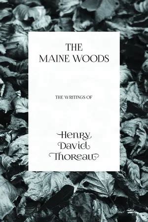 the maine woods the writings of henry david thoreau Epub