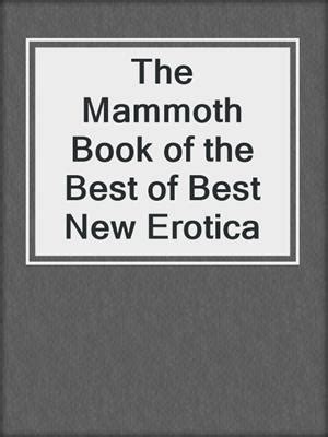 the mammoth book of best new erotica Doc