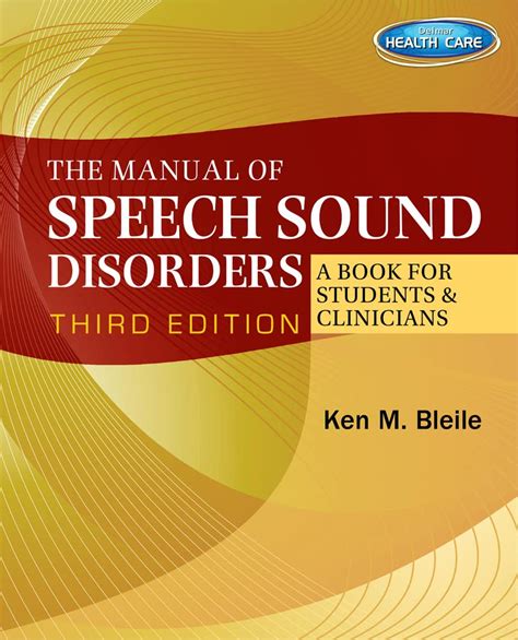 the manual of speech sound disorders a book for students and clinicians with cd rom Doc