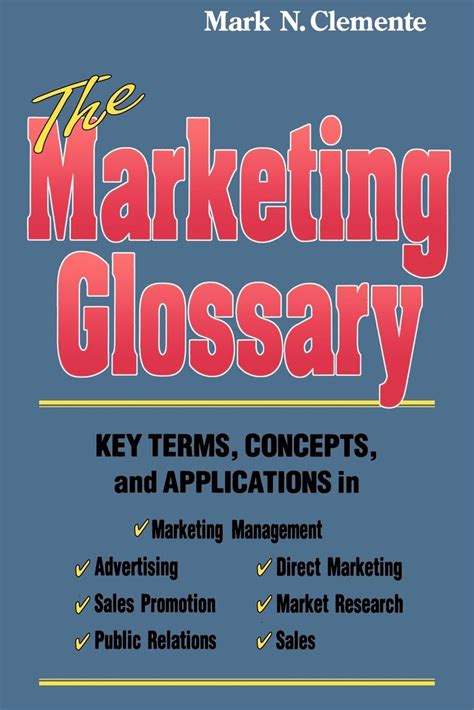 the marketing glossary key terms concepts and applications PDF