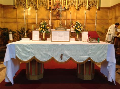 the mass from the lower altar Reader