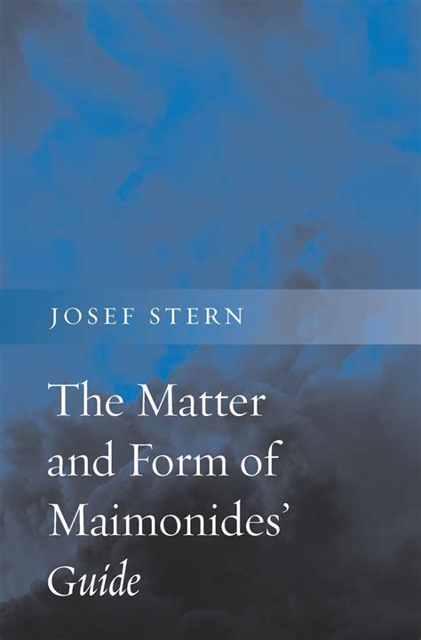 the matter and form of maimonides guide PDF