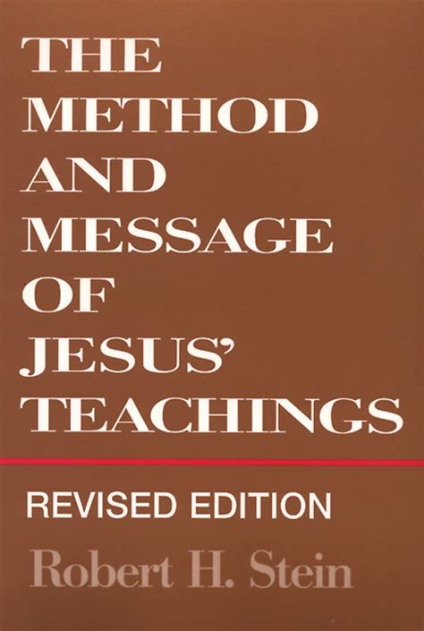 the method and message of jesus teachings revised edition Doc