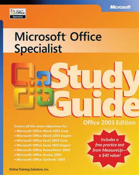 the microsoft® office specialist study guide PDF