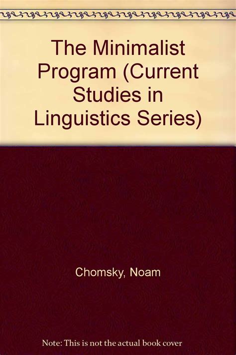 the minimalist program current studies in linguistics Kindle Editon