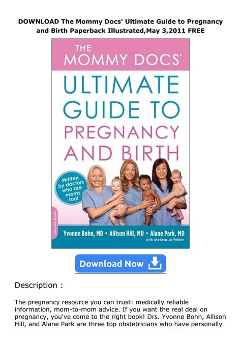 the mommy docs ultimate guide to pregnancy and birth PDF