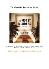 the monet murders a mystery Epub