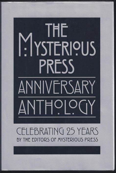 the mysterious press anniversary anthology celebrating 25 years PDF