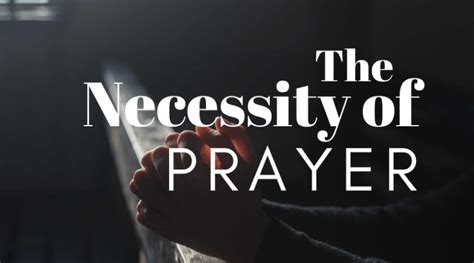 the necessity of prayer Epub