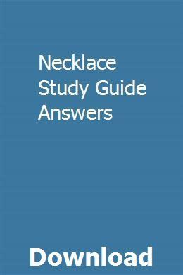 the necklace study guide answers pdf Doc