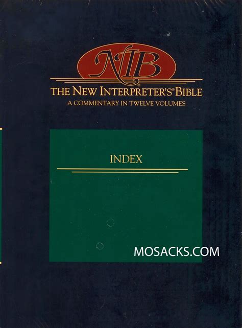 the new interpreters bible index Kindle Editon