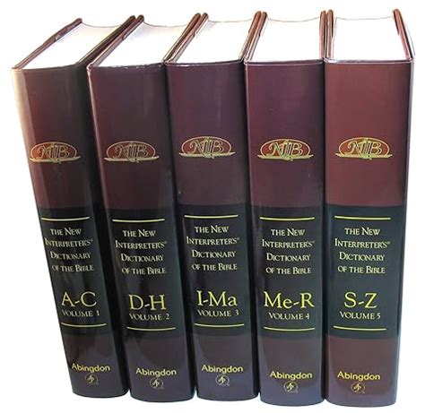 the new interpreters dictionary of the bible 5 volumes Reader