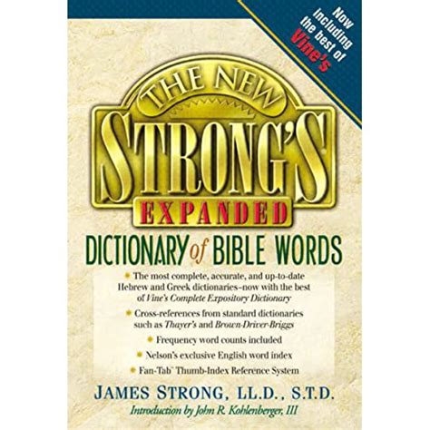 the new strongs expanded dictionary of bible words PDF