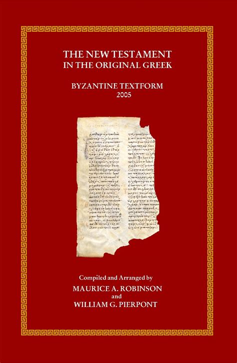 the new testament in the original greek greek edition Reader