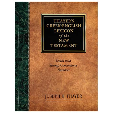the new thayers greek english lexicon of the new testament Kindle Editon