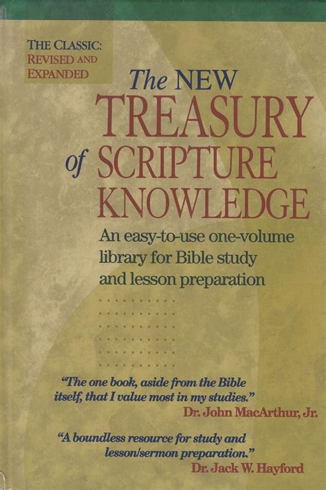 the new treasury of scripture knowledge Reader