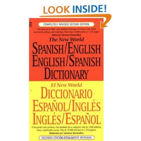 the new world spanish or english english or spanish dictionary el new world diccionario espanol or ingles ingles or espanol Doc