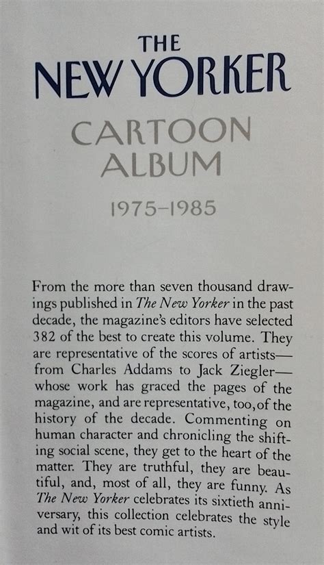 the new yorker cartoon album 1975 1985 Doc