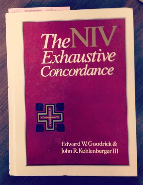 the niv exhaustive concordance a regency reference library book Reader