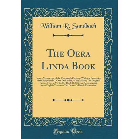 the oera linda book from a manuscript of the thirteenth century Epub