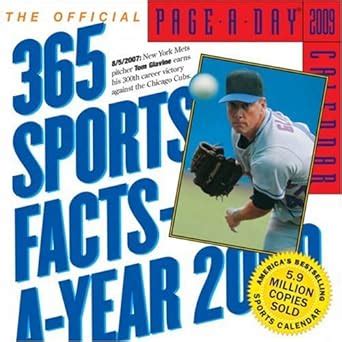 the official 365 sports facts a year page a day calendar 2009 Reader
