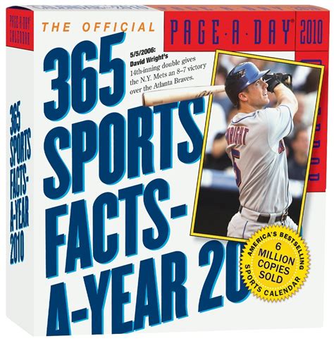 the official 365 sports facts a year page a day calendar 2010 Reader