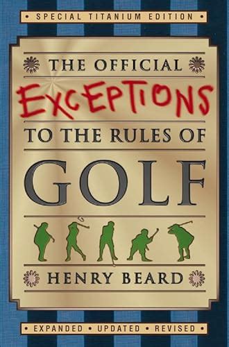 the official exceptions to the rules of golf PDF