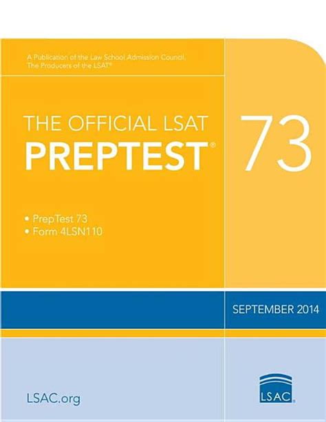 the official lsat preptest 73 sept 2014 lsat Epub