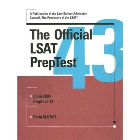 the official lsat preptest number 43 official lsat preptest Epub