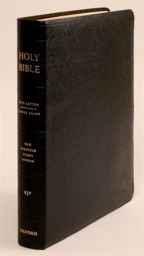 the old scofieldÂ® study bible kjv large print edition black genuine leather Reader