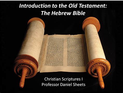 the old testament an introduction to the hebrew bible PDF