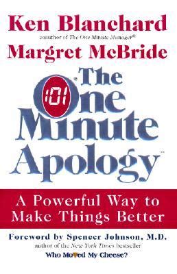 the one minute apology a powerful way to make things better pdf PDF