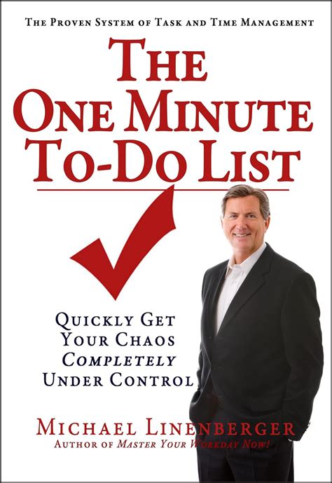 the one minute to do list quickly get your chaos completely under control Kindle Editon