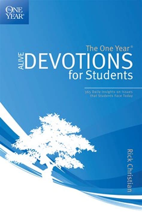 the one year alive devotions for students Reader