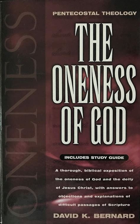 the oneness of god and a study guide for the oneness of god Doc