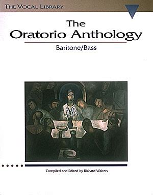 the oratorio anthology the vocal library baritone or bass Epub