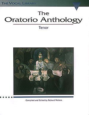 the oratorio anthology the vocal library tenor vocal collection Doc