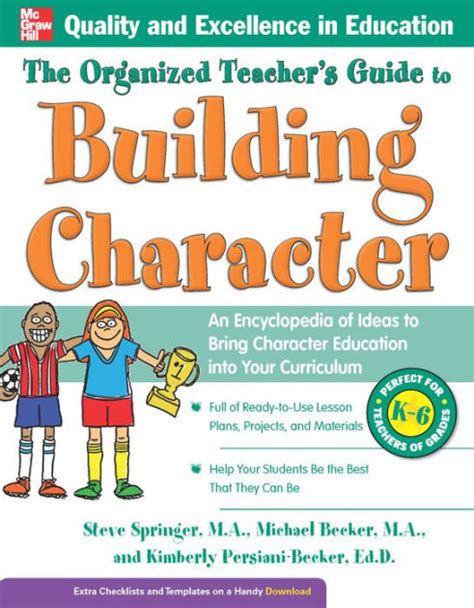 the organized teachers guide to building character Reader