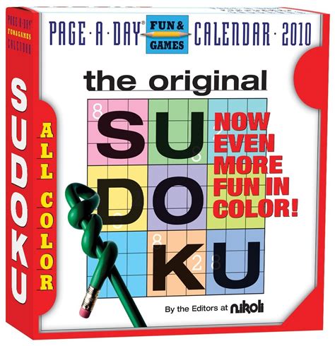 the original sudoku page a day calendar 2010 Kindle Editon