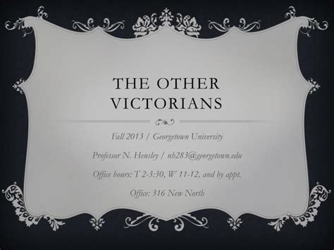 the other victorians the other victorians Doc