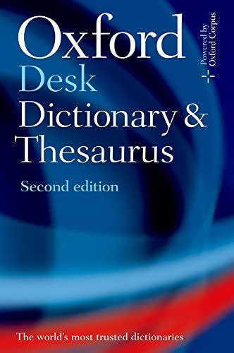 the oxford american desk dictionary andthesaurus second edition Doc