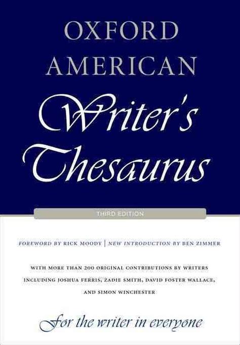 the oxford american writers thesaurus Epub