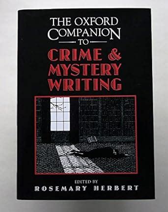 the oxford companion to crime and mystery writing PDF