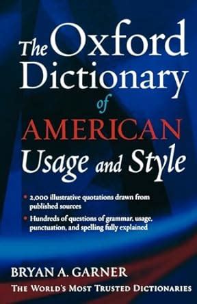 the oxford dictionary of american usage and style Kindle Editon