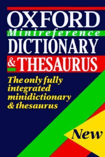 the oxford minireference dictionary and thesaurus Doc